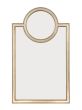 Gold/Silver Circle Top Mirror