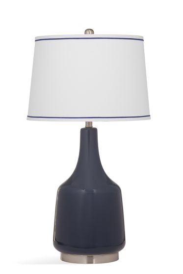 Dark Blue Ceramic Lamp