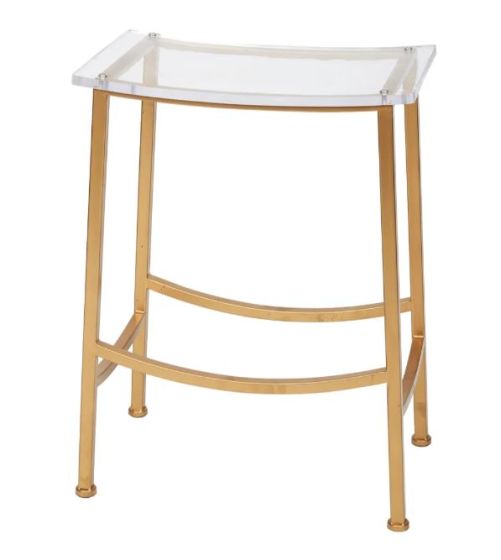 Gold & Bronze Counter Stool