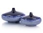 Set of 2 Indigo Jars