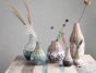 Handwoven Rattan & Clay Vase