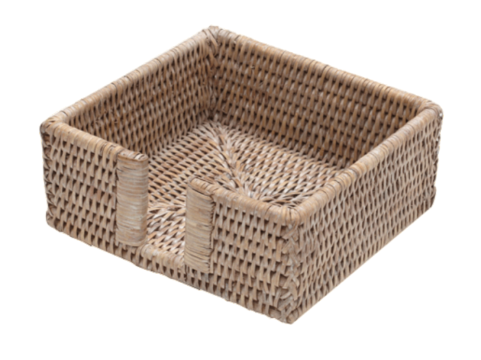 Bleached Rattan Cocktail Holder