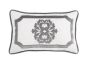 Gray Velvet Embroidered Pillow