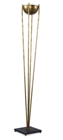 Gold Scagliola Floor Lamp
