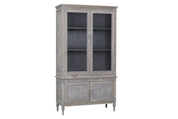 Pine and Glass Cabinet