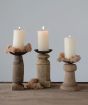 Metal Plate Wood Pillar Holder