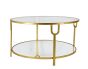 Small Gold Round Coffee Table