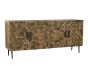 Basket Weave Wood Sideboard