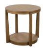 Saddle Round End Table
