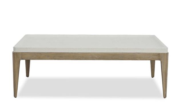 White Linen Coffee Table