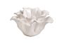 White Floral Ceramic Votive