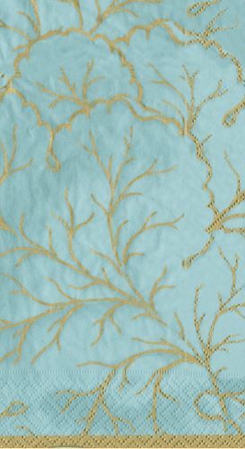 Gilded Majolica Aqua Guest