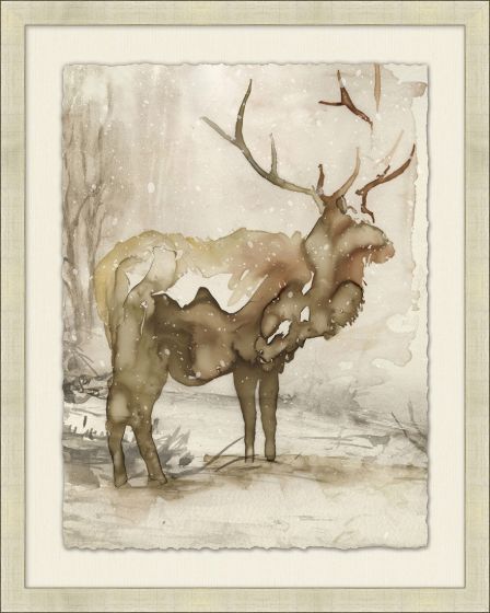 Deer in Snow 1