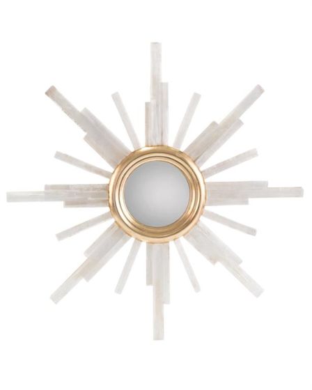 Selenite Starburst Mirror
