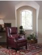 Blue Leather Greyson Recliner