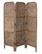 Rattan Folding Screen