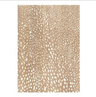4x6 Tan Animal Print Rug