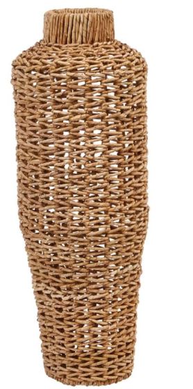 LG Water Hyacinth & Rattan Vase