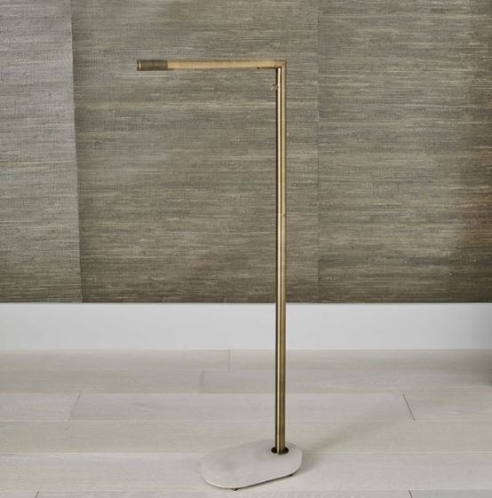 Antique Brass Finished Floor Lam