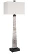 Rustic Grey Spire Buffet Lamp