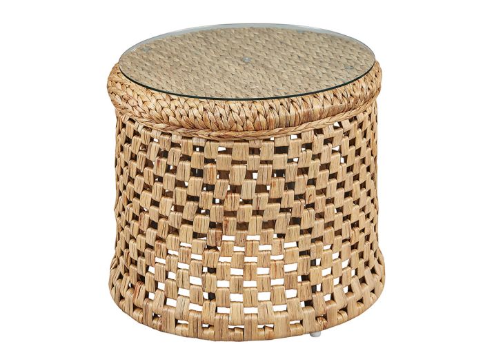 Natural Open Weave Side Table