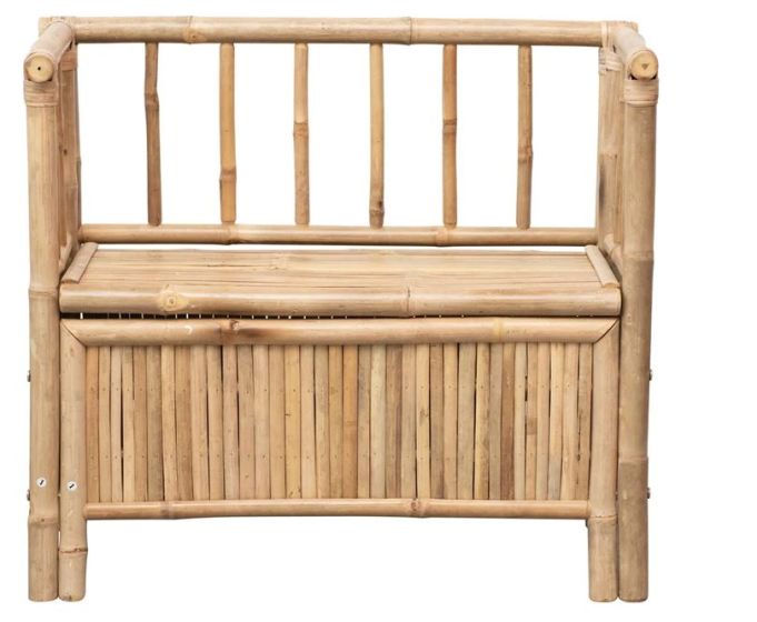 Bamboo Storage Bench