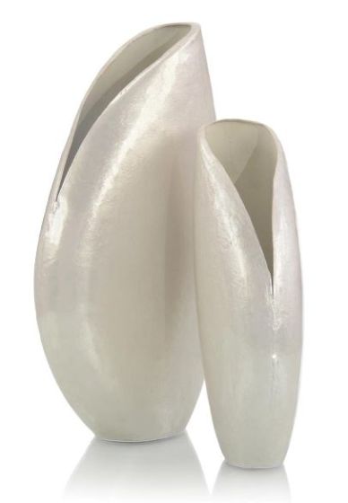 Large Angular Top Pearl Vase