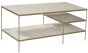 Brass & White Coffee Table