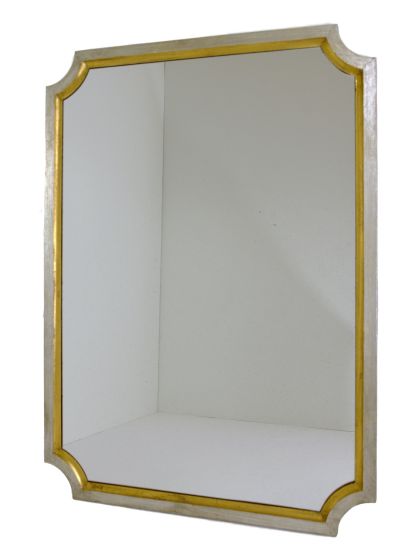 Antiqued Gold & Silver Mirror
