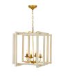 White/Gold 4 Light Lantern