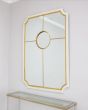 White & Silver Leaf Orb Mirror