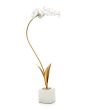 Gold & White Porcelain Orchid