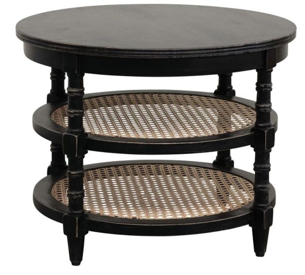Mango Wood Table with Shelves