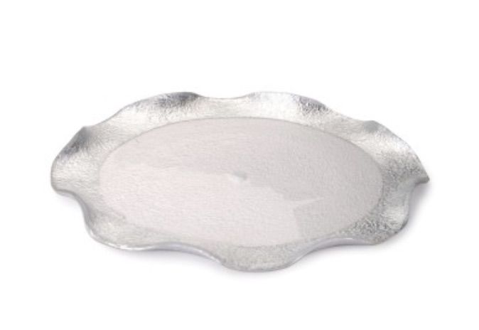 Silver Scalloped Charger