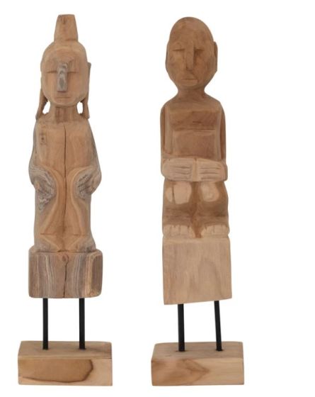 Hand Carved Teakwood Figure