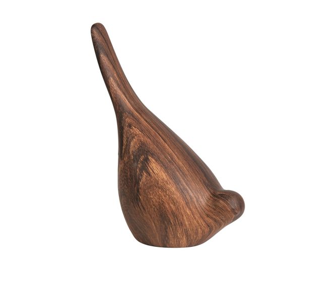 Cocobolo Grain Ceramic Bird