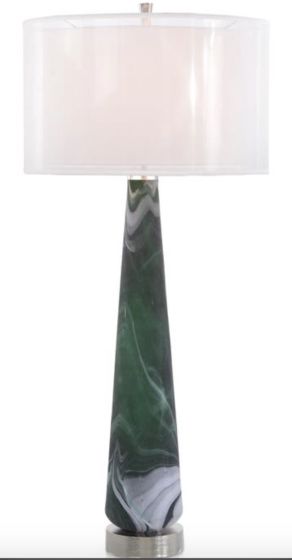 Emerald Green Marble Lamp