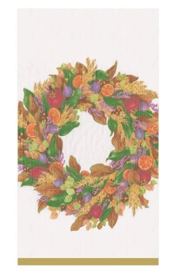 Autumn Wreath Guest Towel