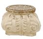 7" Wood Carved Pillar