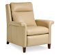 Juno Oyster Leather Recliner