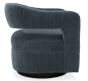 Orange & Blue Swivel Chair