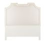 White & Gold King Headboard