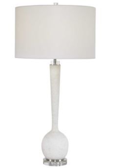 White Long Vase Table Lamp