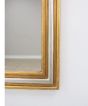 Silver & Gold Curved Top Mirror