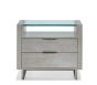Silver Fox Mirage Bedside Chest
