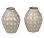 Gray Spotted Ceramic Vase
