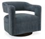 Orange & Blue Swivel Chair