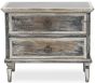 Two Drawer Zinc Top Chest