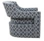 Indigo Patterned Swivel Chair