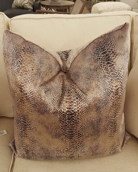 24"x24" Camel Skin Pillow